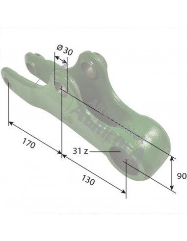 Brazo Derecho Superior Elevador Tractor John Deere