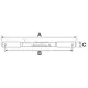 Eje flexible control de profundidad Ø28mm, 510mm longitud tractor John Deere