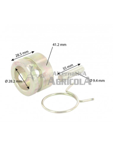 Casquillo conjunto cierre eje flexible 28mm