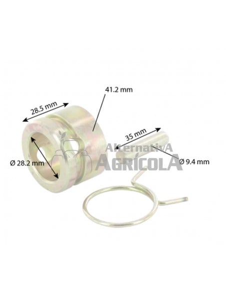 Casquillo conjunto cierre eje flexible 28mm