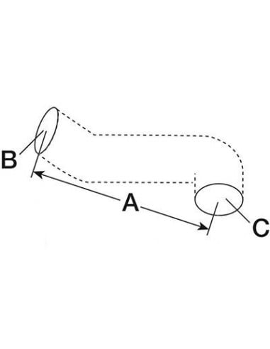 Manguito inferior radiador Ø 40 x 40 mm Landini, Massey Ferguson 1824637M1
