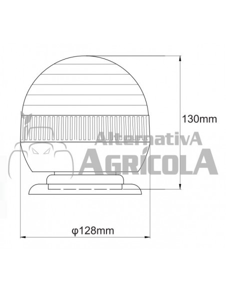 ROTATIVO GOODYEAR MAGNÉTICO 12/24V