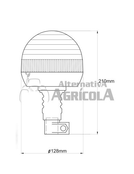 Rotativo tubular flexible Good Year 12/24v con tornillo sinfín
