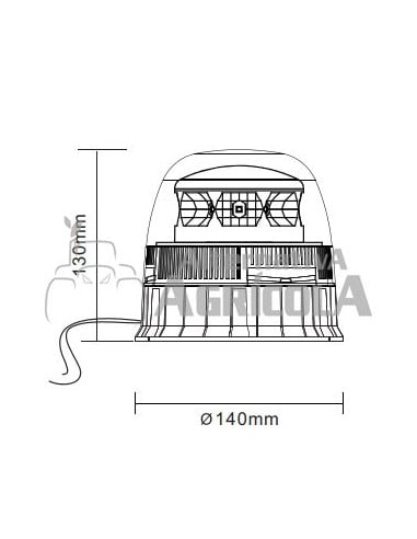 ROTATIVO GOODYEAR PLUS PLANO LED 12/24V