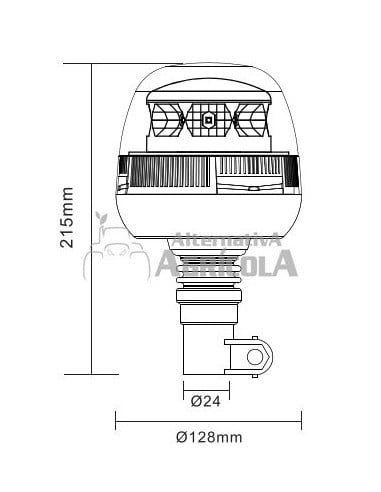 ROTATIVO GOODYEAR PLUS TUBULAR FLEXIBLE 12-24V LED TORNILLO SIN FIN
