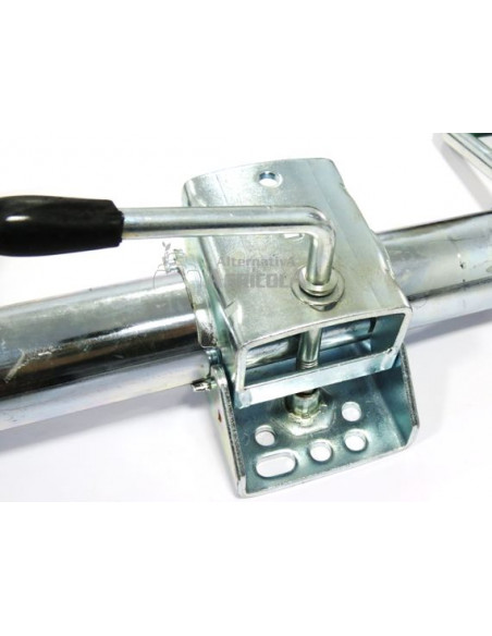 Apoyo mozo reforzado rueda jockey con abrazadera para remolques 1000-1300kg