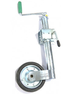 Apoyo mozo reforzado rueda jockey con abrazadera para remolques 1000-1300kg