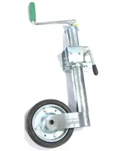 Apoyo mozo reforzado rueda jockey con abrazadera para remolques 1000-1300kg