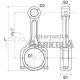 Biela para Tractores John Deere Series 20, 30, 35, 40, 45, 50, 55, 3000 y 3010