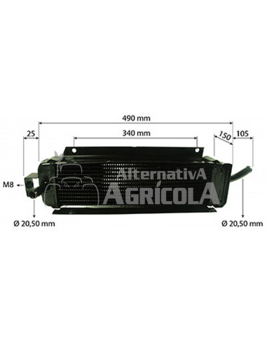 Refrigerador de Aceite John Deere AR69398