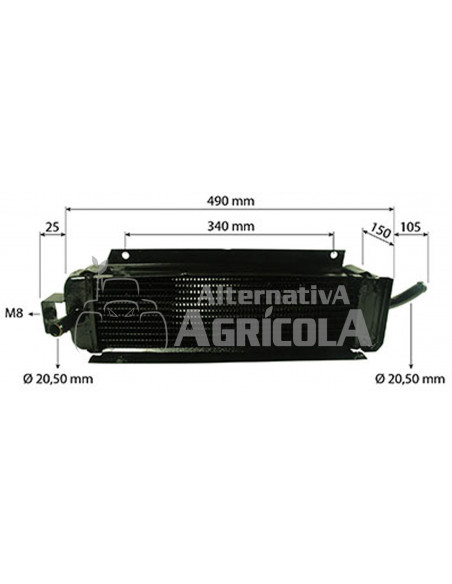Refrigerador de Aceite John Deere AR69398