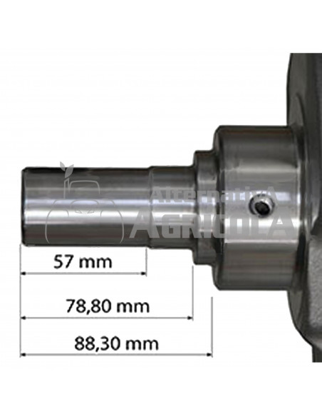 Cigüeñal 674 mm - Genmot John Deere RE65224