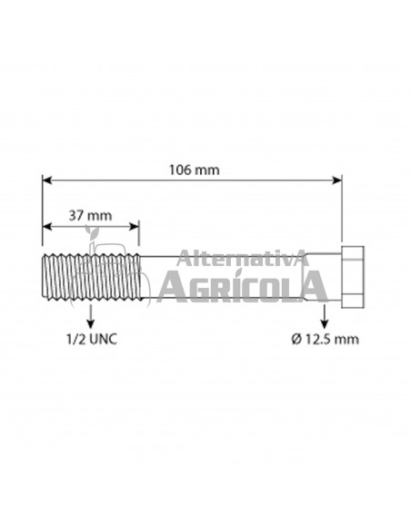 TORNILLO DE CULATA 1/2'' - L 108 MM