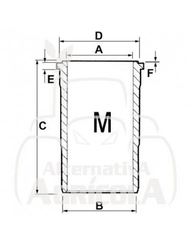 Camisa Terminada para Tractores John Deere con Pistón de Ø 106,50 mm R116281