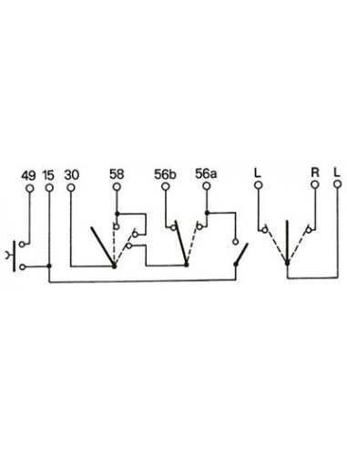 Conmutador Mando de Luces para Tractores Fiat Serie 94 y F100, F110, F115, F120, F130 y F140