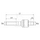 Rótula axial Tractor John Deere y Case-IH M 20 x 1.5 Derecha - M 22 x 1.5 Derecha