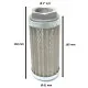 Filtro hidráulico malla 90 litros/min  con soporte rosca de 1" 1/2