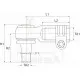 Rótula Dirección con brida Tractor John Deere Serie 6000 4 Cilindros con APL2025 Derecha