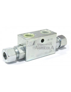 Válvula seguridad anti retorno 3/8" para tercer punto hidráulico