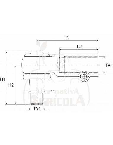 Rotula Dirección para Tractores John Deere Series 20, 30, 40 y 50
