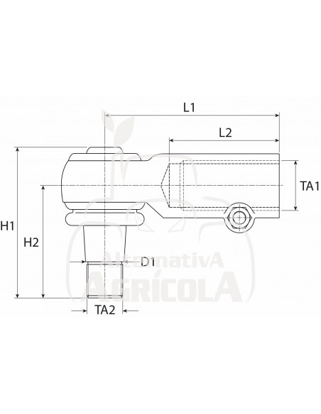 Rotula Dirección para Tractores John Deere Series 20, 30, 40 y 50