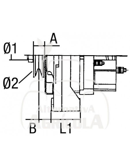 Alternador 12V/14V 35A