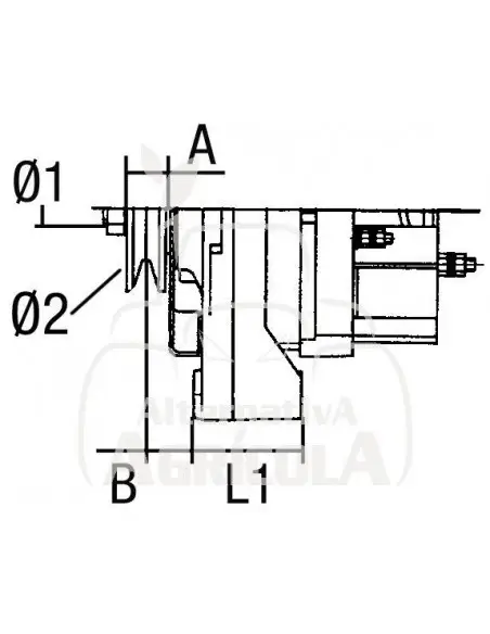 Alternador 12/14V 120A