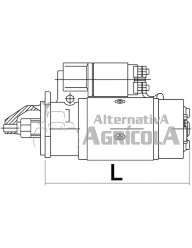 MOTOR DE ARRANQUE CON REDUCTOR 12V - 4,2 KW