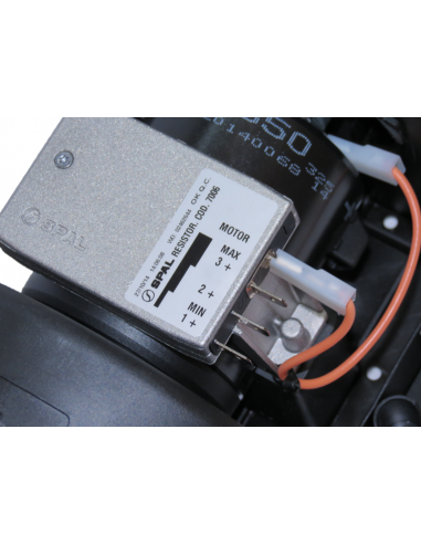 Electro Ventilador aire centrífugo SPAL 24v 2 ejes 3 vel. para cabinas 006-B50-22