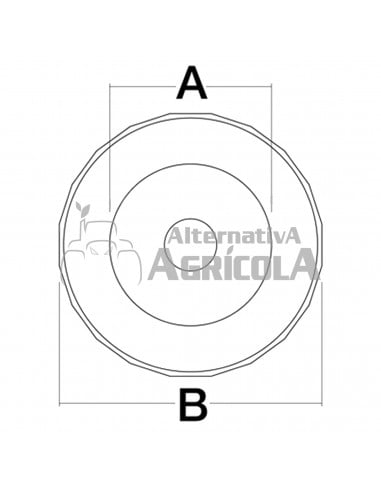 Tapón depósito gasoil con llave para tractor