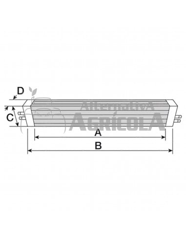 Radiador aceite John Deere Series 6000, 6005, 6010 y 7005 AL119567