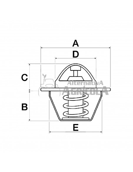 TERMOSTATO Ø 54 MM - ALT. 39.90 MM - 82°C