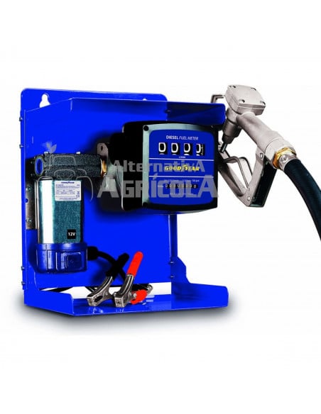 Bomba de Trasvase 12v 40 l/min con Contador de 4 dígitos.