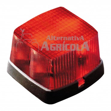 Piloto delantero con catadióptrico 65 x 62 x 38 mm rojo