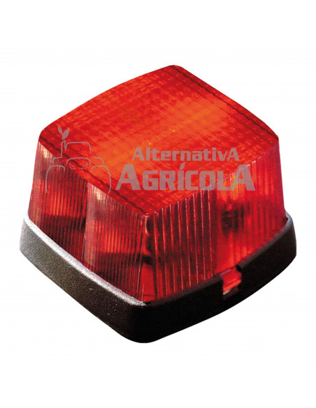 Piloto delantero con catadióptrico 65 x 62 x 38 mm rojo