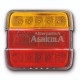 Piloto trasero led Goodyear GY302RL 5 funciones cuadrado 12v