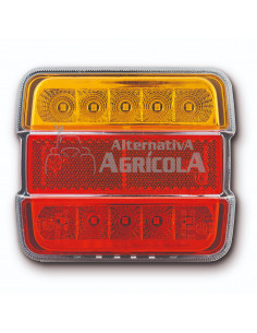 Piloto trasero led Goodyear GY302RL 5 funciones cuadrado 12v