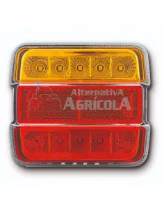 Piloto trasero led Goodyear GY302RL 5 funciones cuadrado 12v