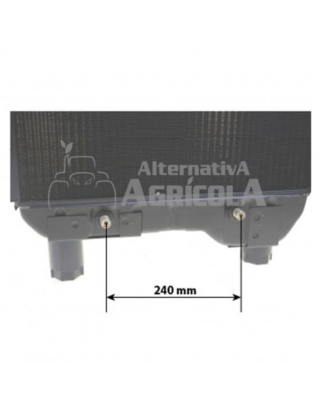Radiador Fiat M100 y M115, Ford 8160 y 8260, New Holland TM115 y TM125