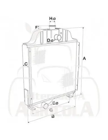 Radiador Case IH, New Holland y Steyr