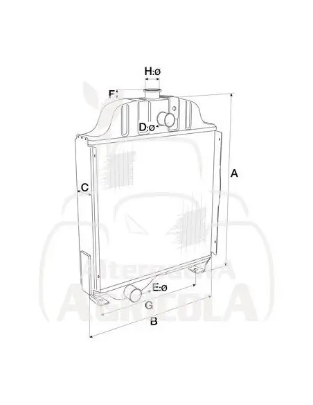Radiador Case IH, New Holland y Steyr