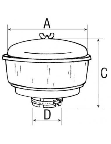 Prefiltro purificador aire con diámetro Ø 65 mm