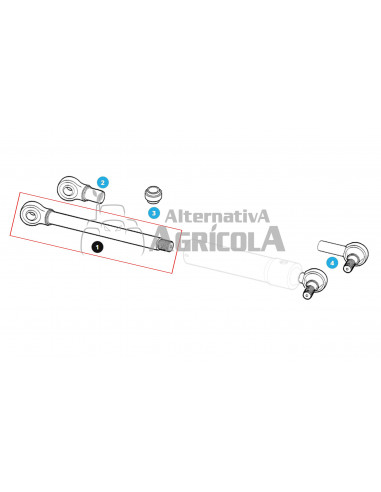 RÓTULA CROMADA BOTELLA DIRECCIÓN
