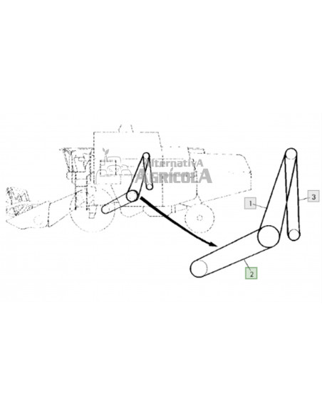 Correa cosechadora John Deere 