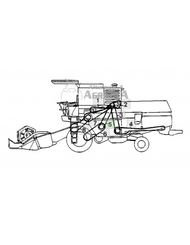 Correa cosechadora John Deere 