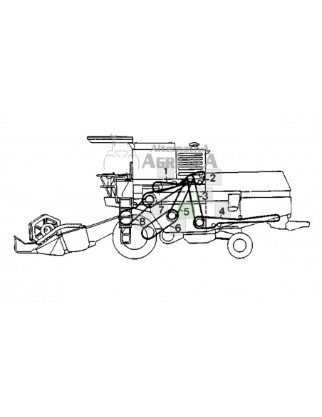 Correa cosechadora John Deere 