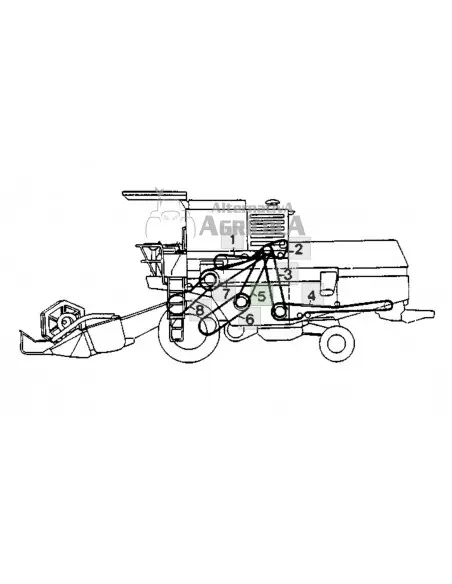Correa cosechadora John Deere 
