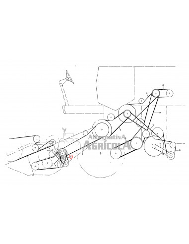 Correa trapezoidal para cosechadoras - Gates 832321213