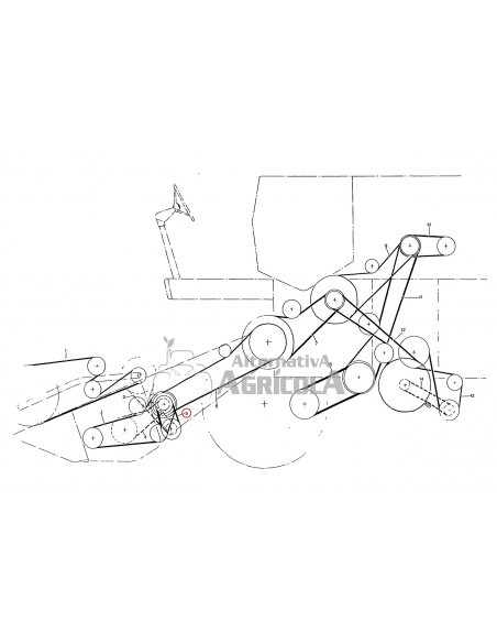 Correa trapezoidal para cosechadoras - Gates 832321213