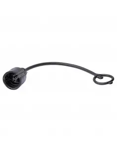 Tapón negro hembra para enchufe macho 1/2"